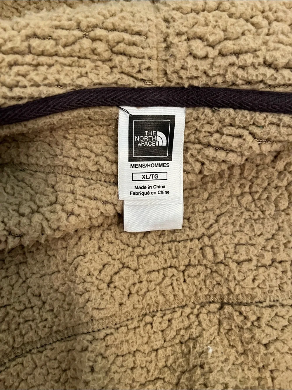 The North Face Men’s Sherpa Lined Hooded Snap Jacket Charcoal Size XL